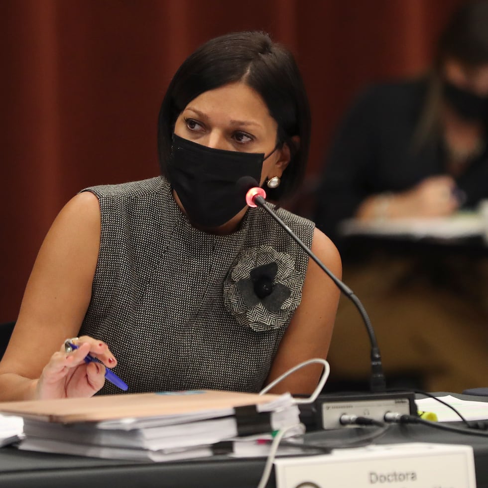 En una ponencia entregada a la Comisión de Bienestar Social, Personas con Discapacidad y Adultos Mayores, Carmen Ana González Magaz (arriba) señaló que la política pública del gobierno es una de respeto a la dignidad humana y que no exista discrimen por razón alguna, incluyendo por orientación sexual.