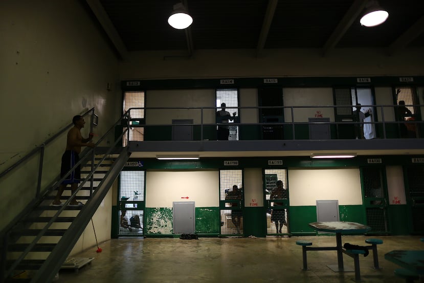 Imagen de archivo que muestra el módulo de visitas en la cárcel de Guayama.
