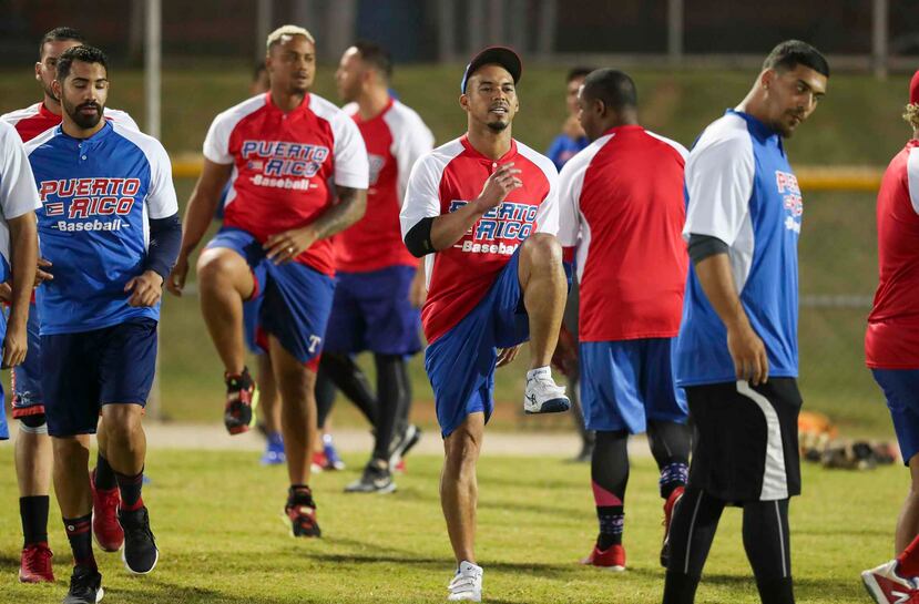 La Selección Nacional de béisbol se mantenía practicando para el torneo.