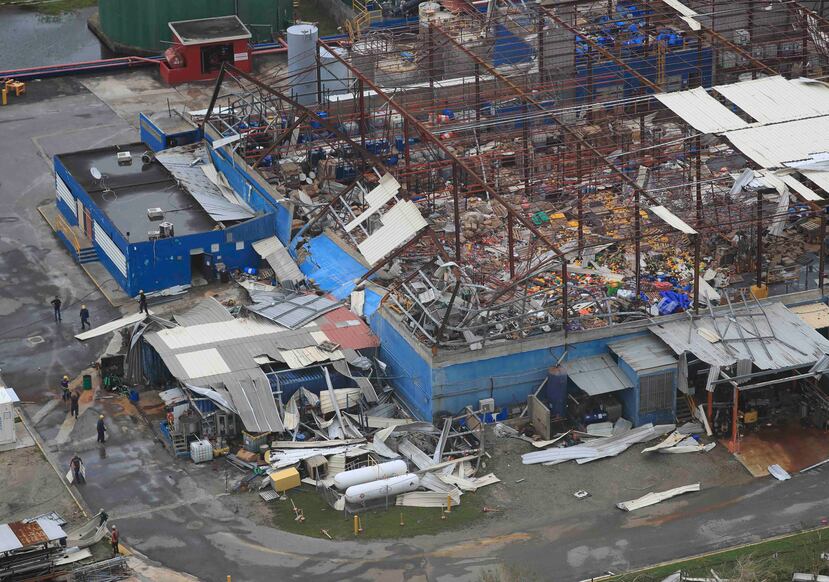 La devastación que dejó el huracán María vista desde el aire