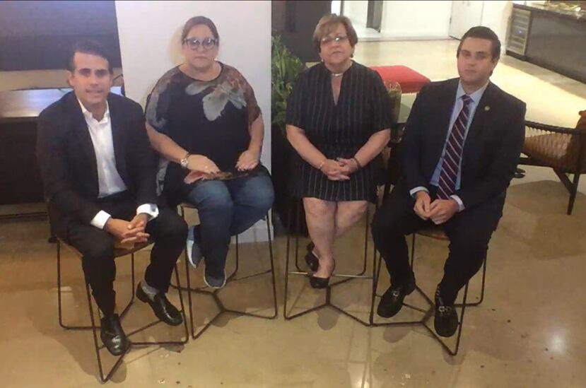 Ricardo Rosselló, Melinda Romero, María "Mayita" Meléndez