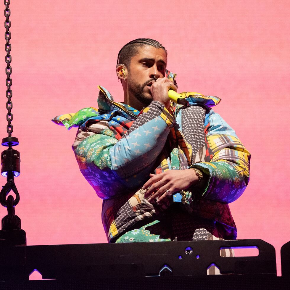 Bad Bunny en el Festival Coachella 2023 en el Empire Polo Club en Indio, California.