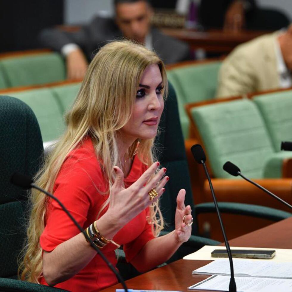 La fiscal Betzaida Quiñones durante su comparecencia en la vista de la Cámara este lunes.