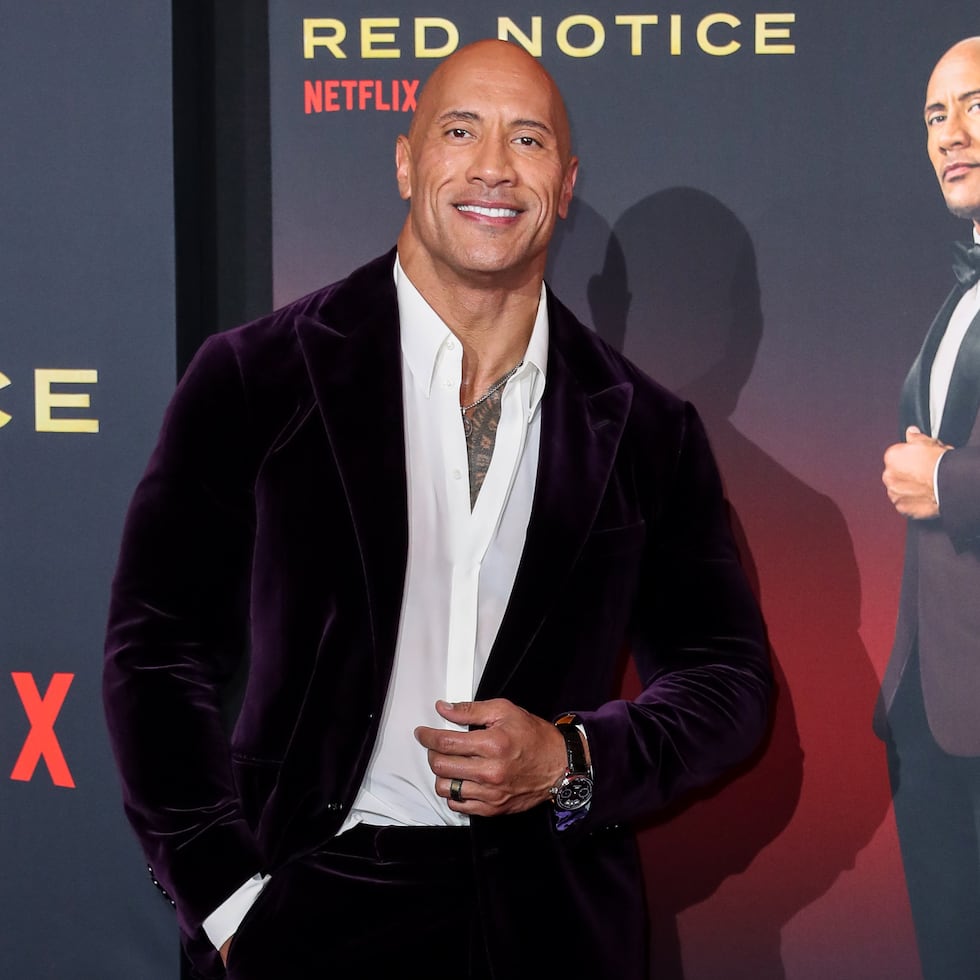 Dwayne Johnson en la presentación de "Red Notice", una de sus últimas películas. EFE/EPA/CAROLINE BREHMAN
