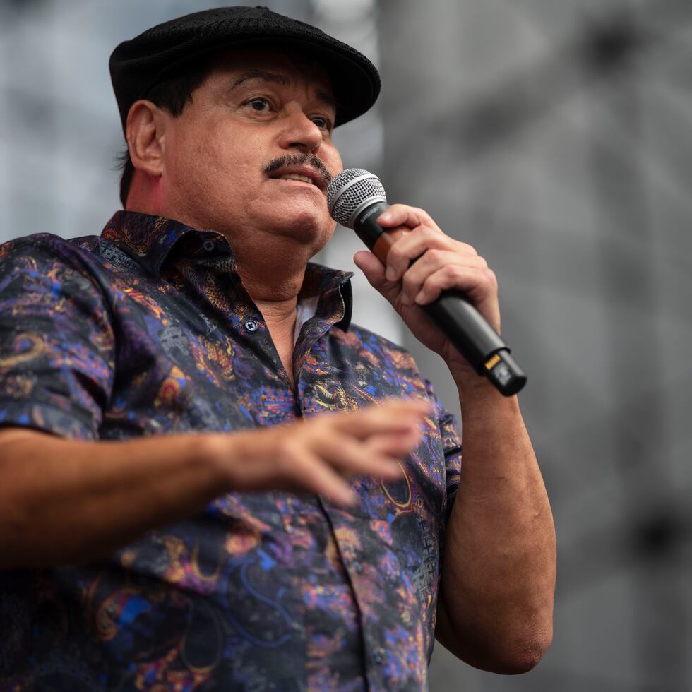 7 de agosto de 2022. San Juan, PR. Celebración del Aniversario de la Salsa, organizado por la emisora radial Salsoul 99.1, llevada a cabo en el Estadio Hiram Bithorn de hato Rey. En la foto Lalo Rodríguez. FOTO POR: Carlos Giusti/GFR Media