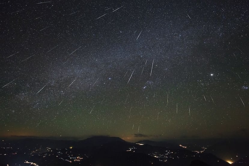 Fotografía de “Las Gemínidas”. (NASA)