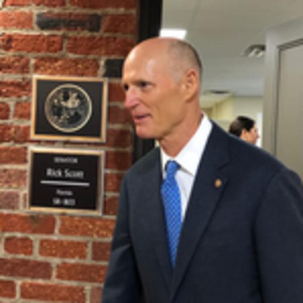 Rick Scott aspires to be the next Republican leader of the U.S. Senate.