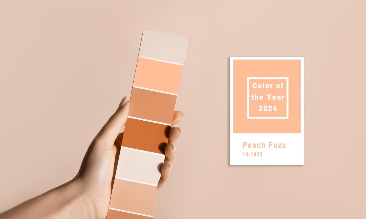 Peach Fuzz es el Color Pantone del Año 2024, un tono suave y cálido