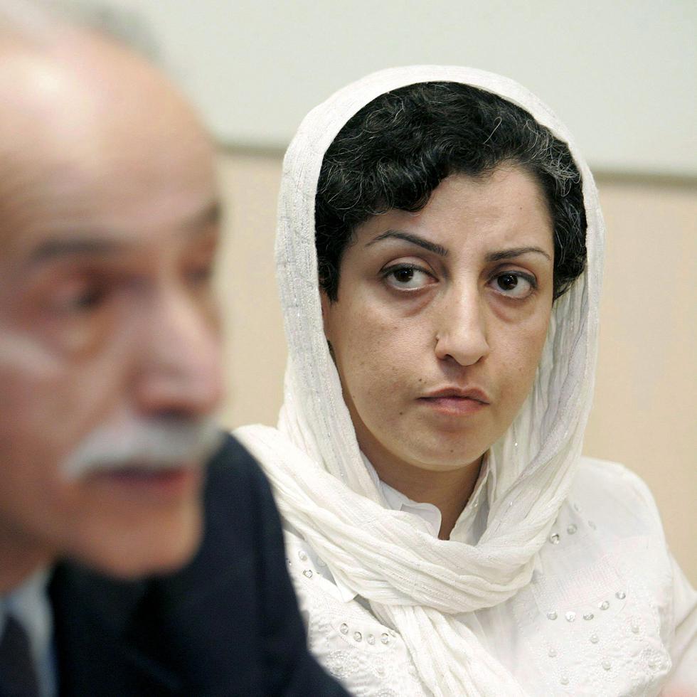 La activista iraní pro-derechos humanos Narges Mohammadi en una imagen de archivo. EFE/Magali Girardin
