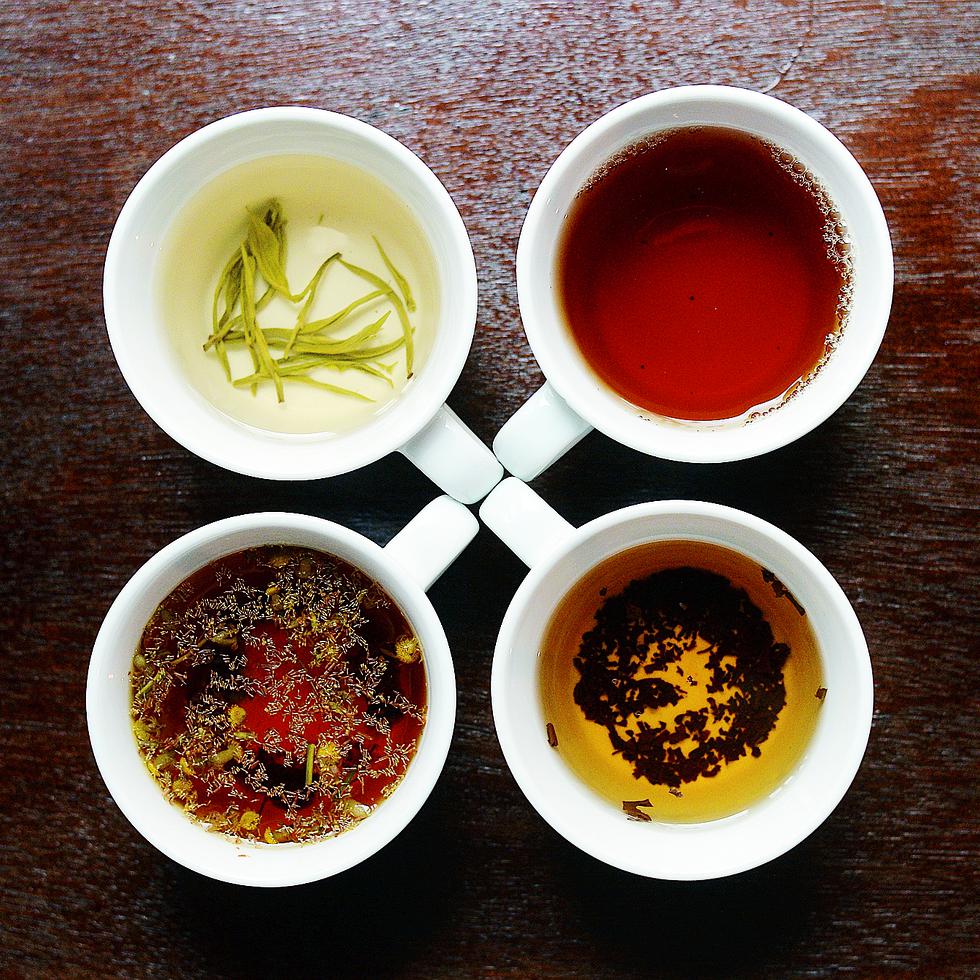 Diferentes tipos de tés.
