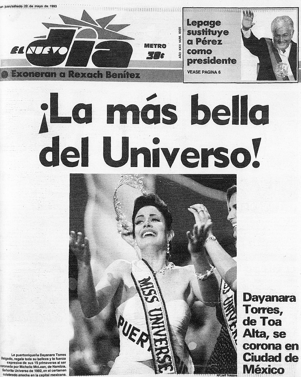 Dayanara Torres es la Miss Universe que representa a la Cenicienta”: a 30  años de traer gloria a Puerto Rico, analizan el impacto social de su  triunfo - El Nuevo Día