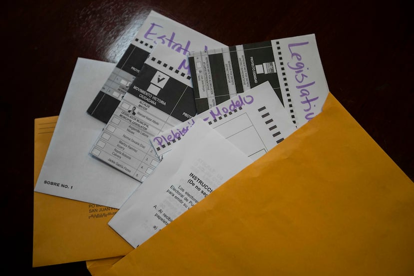 Así son las papeletas que recibirán los electores que solicitaron el voto por correo.