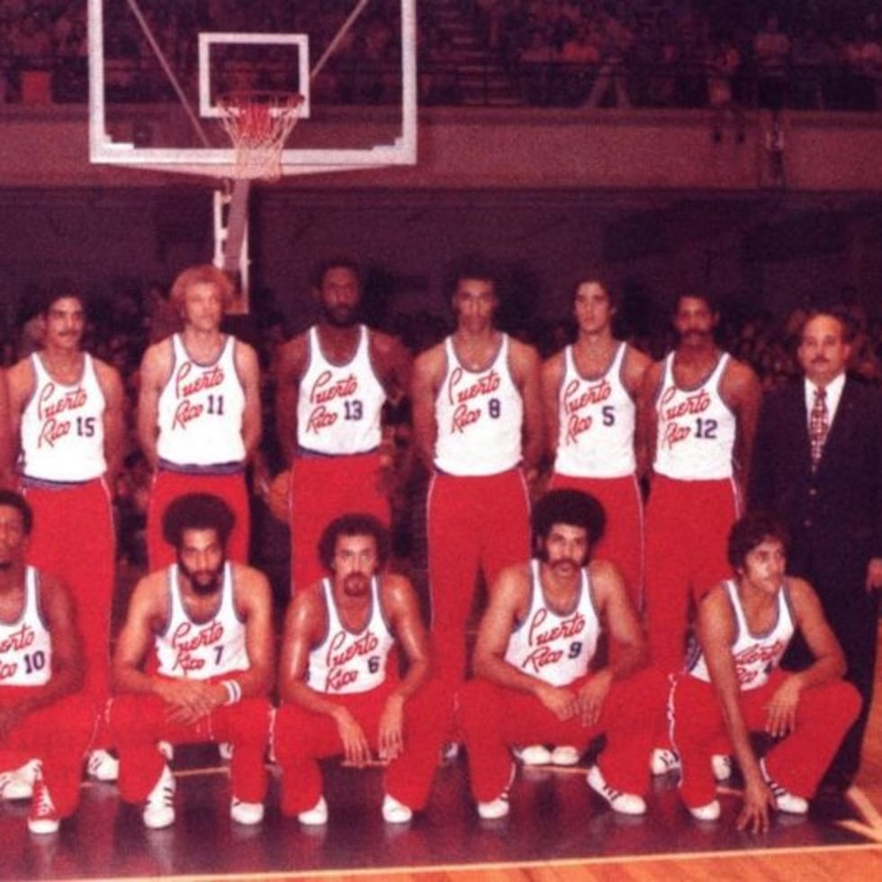 Integrantes de la selección de Puerto Rico en el Mundial de 1974.