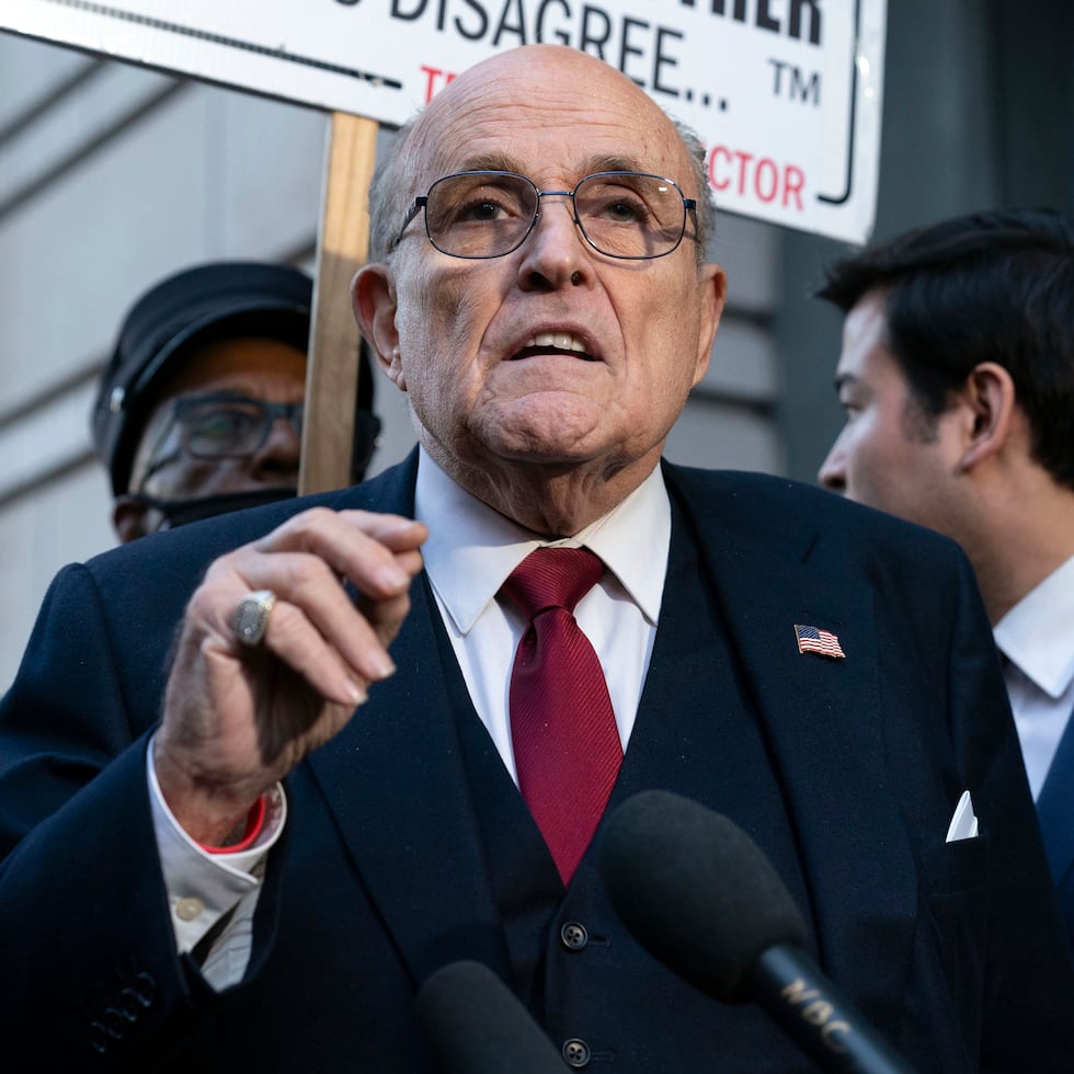 Giuliani fue el principal vocero de los reclamos falsos de Donald Trump después de las elecciones de 2020.