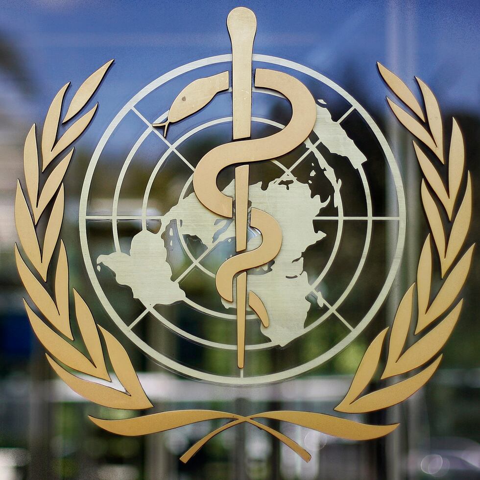 Imagen del logotipo de la Organización Mundial de la Salud.