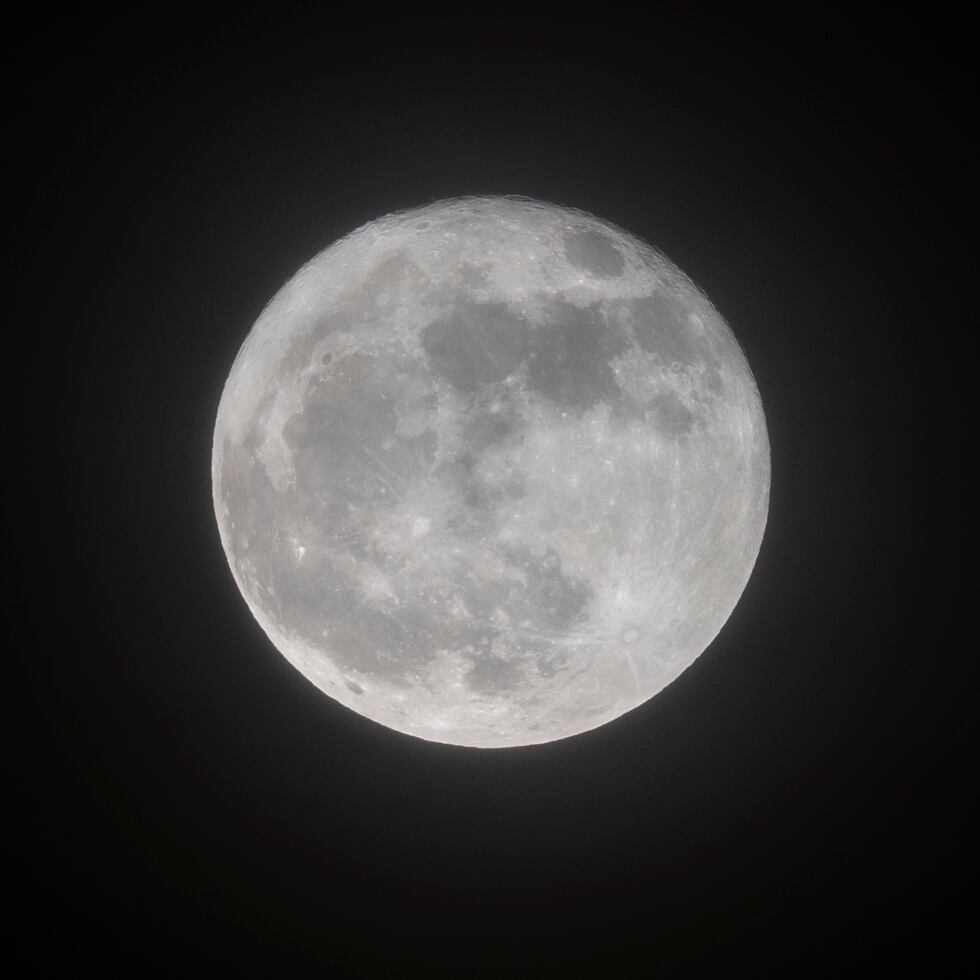 Así se vio la primera Superluna del año desde San Juan, Puerto Rico.