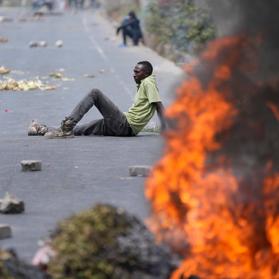Las protestas en la carretera Nairobi-Mombasa.