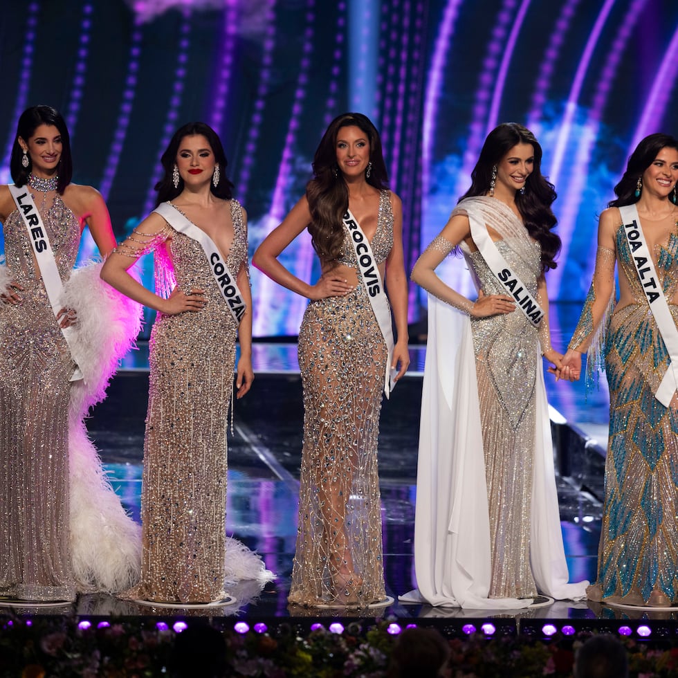 El "Top 5" de Miss Universe Puerto Rico 2024.