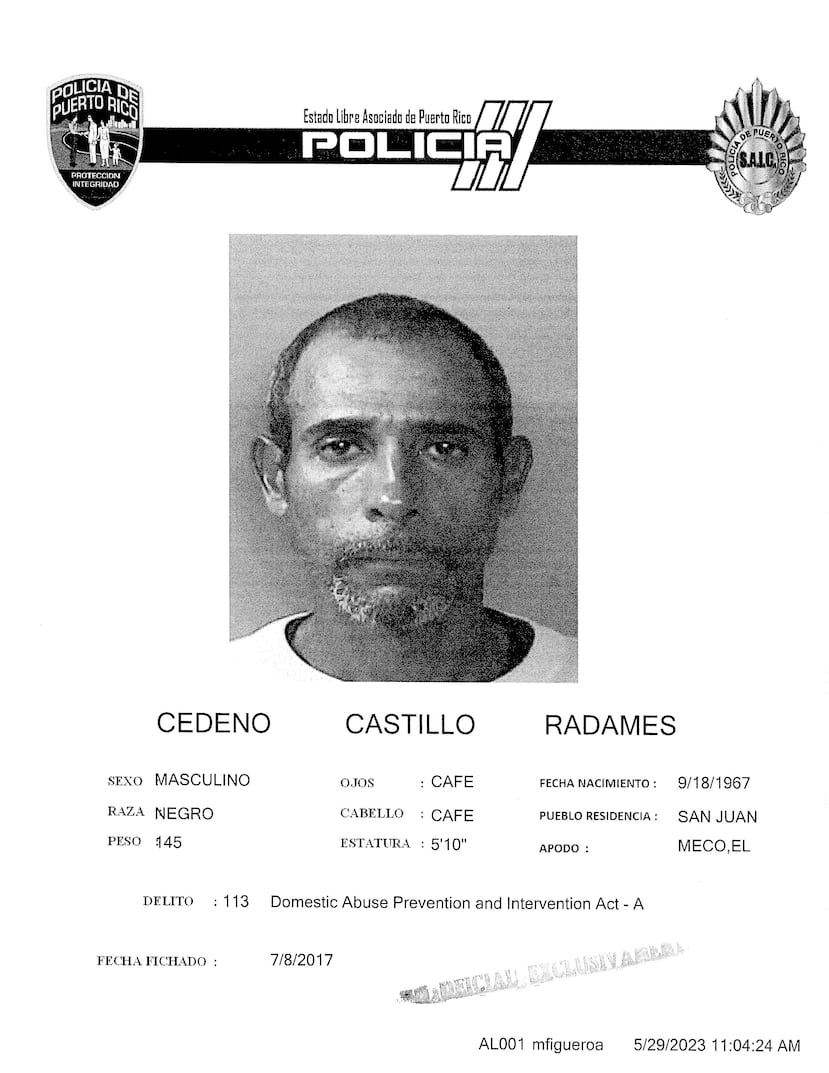 Cedeño Castillo, contra quien pesaba una orden de arresto por asesinato, fue extraditado desde la República Dominicada el jueves donde se encontraba fugitivo.