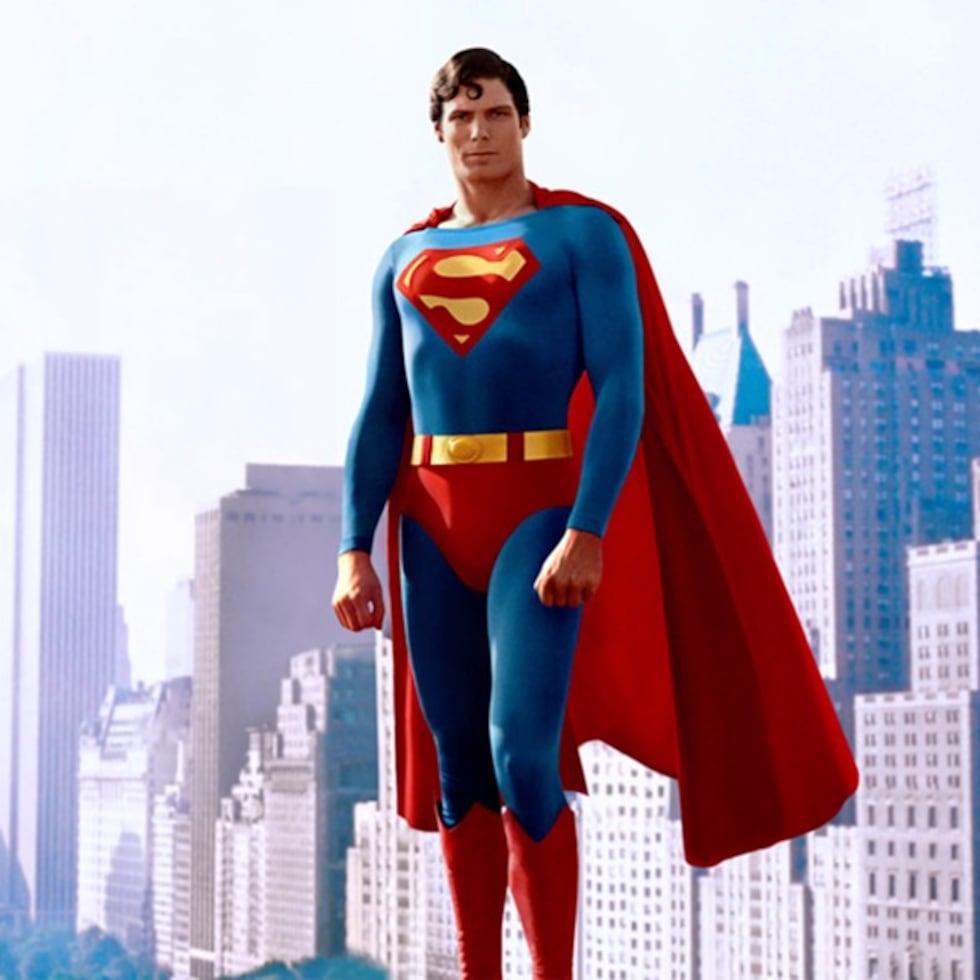 El fenecido actor Christopher Reeve en el personaje de Superman.