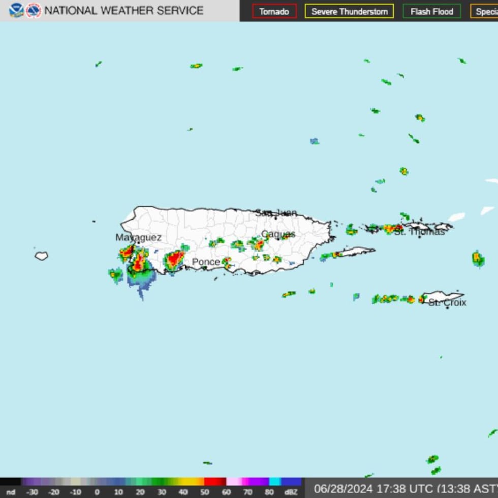 El Servicio Nacional de Meteorología emitió una advertencia de inundaciones para Cabo Rojo y Lajas hasta las 4:00 p.m. del viernes.
