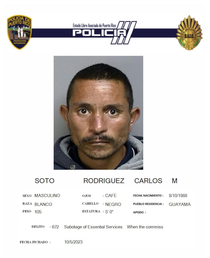 Carlos M. Soto Rodríguez no asistió a una vista de procesabilidad por cargos de hacer llamadas falsas al 9-1-1 y se expidió una orden de arresto.